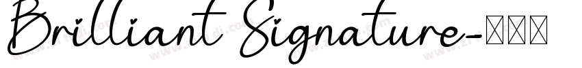 Brilliant Signature字体转换